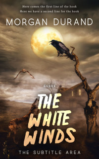 2D view of Premade Horror Book Cover - English Walnut