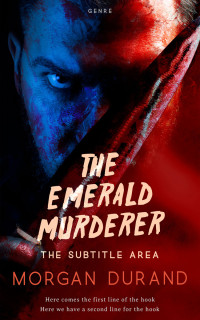 2D view of Premade Mystery & Thriller & Suspense Book Cover - Aubergine