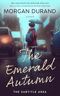 2D view of Premade Literary Fiction Book Cover - Blackcurrant