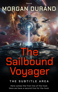 2D view of Premade Science Fiction Book Cover - Shark