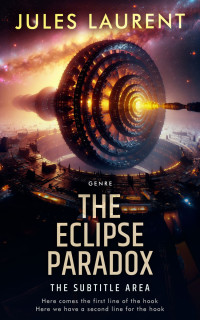 2D view of Premade Science Fiction Book Cover - Tan