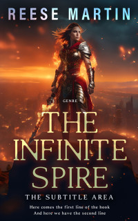 2D view of Premade Fantasy Book Cover - Cocoa Brown