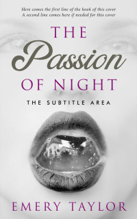 2D view of Premade Erotica Book Cover - Alto