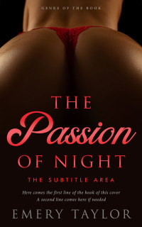 2D view of Premade Erotica Book Cover - Graphite