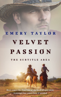 2D view of Premade Western Book Cover - Silver Rust