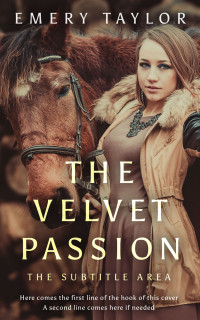 2D view of Premade Western Book Cover - English Walnut