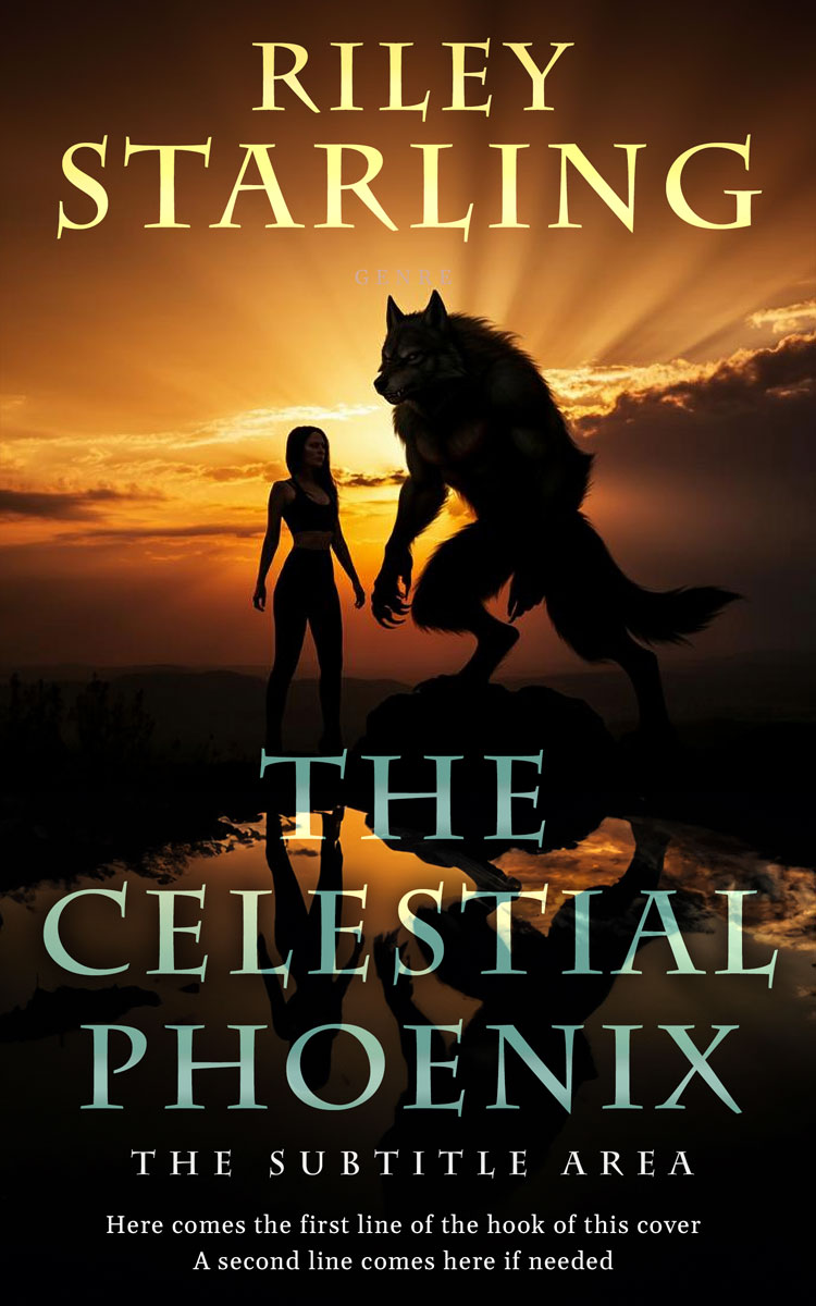 2D view of Premade Fantasy Book Cover - Raw Sienna