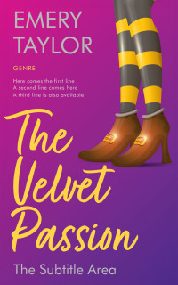 2D view of Premade Chick Lit Book Cover - Plum