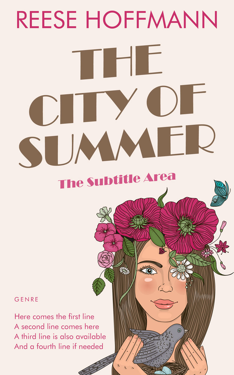 2D view of Premade Chick Lit Book Cover - Pot Pourri