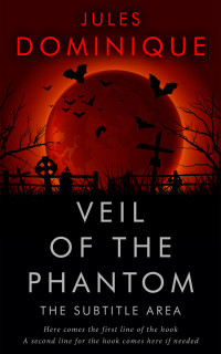 2D view of Premade Horror Book Cover - Graphite