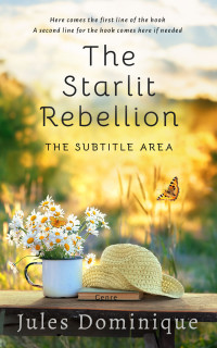 2D view of Premade Nature Book Cover - Stark White