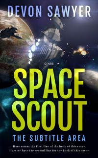 2D view of Premade Science Fiction Book Cover - Turmeric