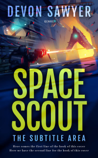 2D view of Premade Science Fiction Book Cover - Big Stone