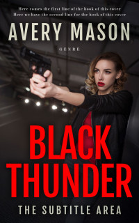 2D view of Premade Mystery & Thriller & Suspense Book Cover - Cinnabar