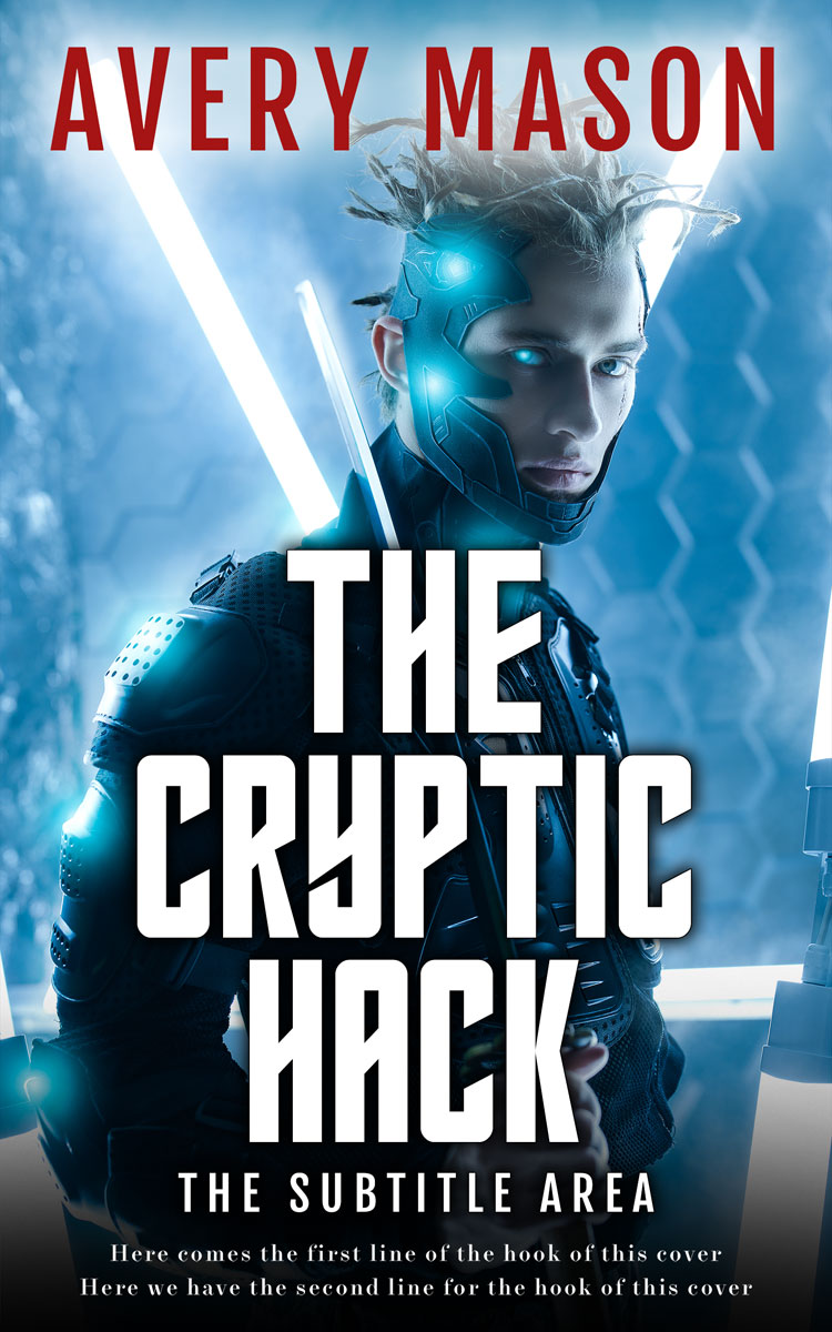 2D view of Premade Science Fiction Book Cover - Big Stone