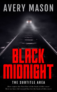 2D view of Premade Mystery & Thriller & Suspense Book Cover - Alizarin Crimson