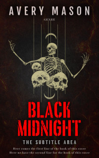 2D view of Premade Horror Book Cover - Night Rider