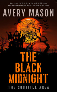 2D view of Premade Horror Book Cover - Ochre