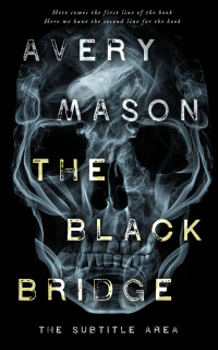 2D view of Premade Horror Book Cover - Black