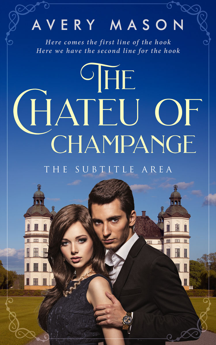 2D view of Premade Romance Book Cover - St Tropaz