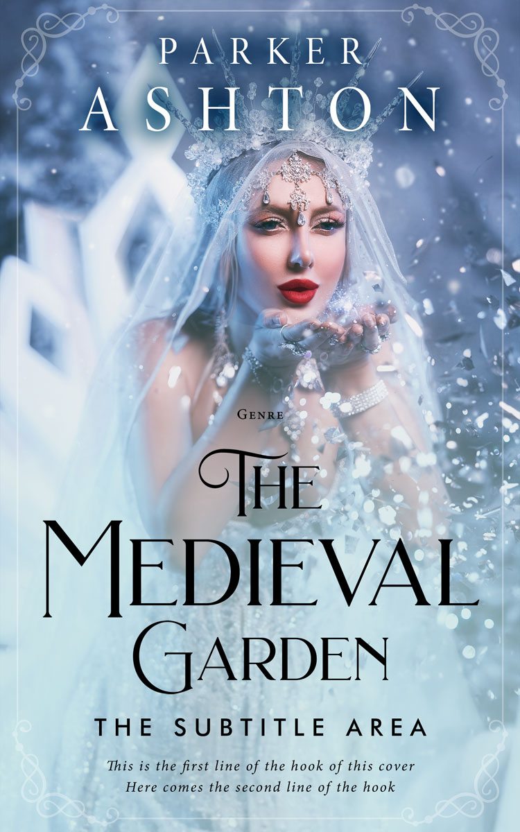 2D view of Premade Fantasy Book Cover - Jungle Mist