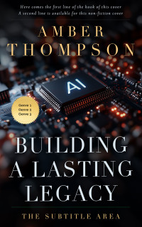 2D view of Premade Business Book Cover - Woodsmoke