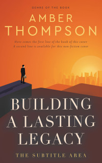 2D view of Premade Business Book Cover - Red Damask