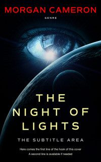 2D view of Premade Science Fiction Book Cover - Ebony