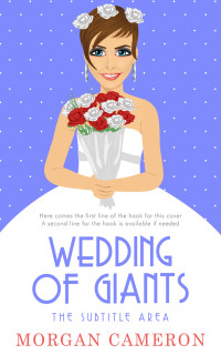 2D view of Premade Romance Book Cover - Cornflower Blue