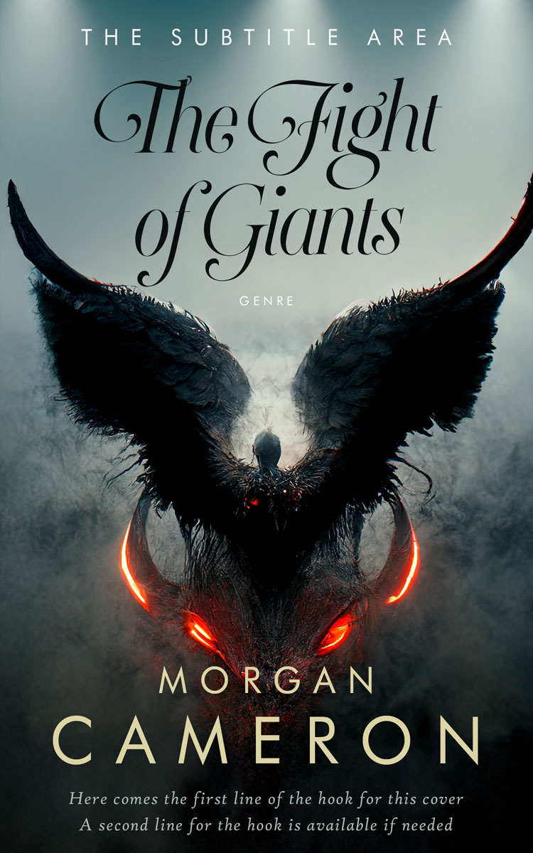 2D view of Premade Fantasy Book Cover - Outer Space