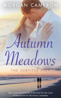 2D view of Premade Romance Book Cover - Silver Rust