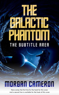 2D view of Premade Science Fiction Book Cover - Black