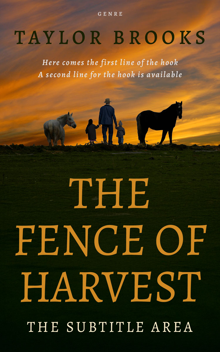 2D view of Premade Literary Fiction Book Cover - Marigold