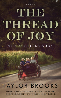 2D view of Premade Literary Fiction Book Cover - Cocoa Brown