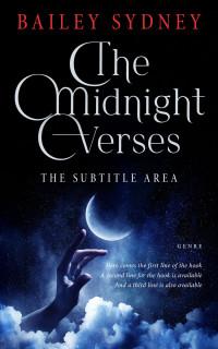 2D view of Premade Fantasy Book Cover - Ebony