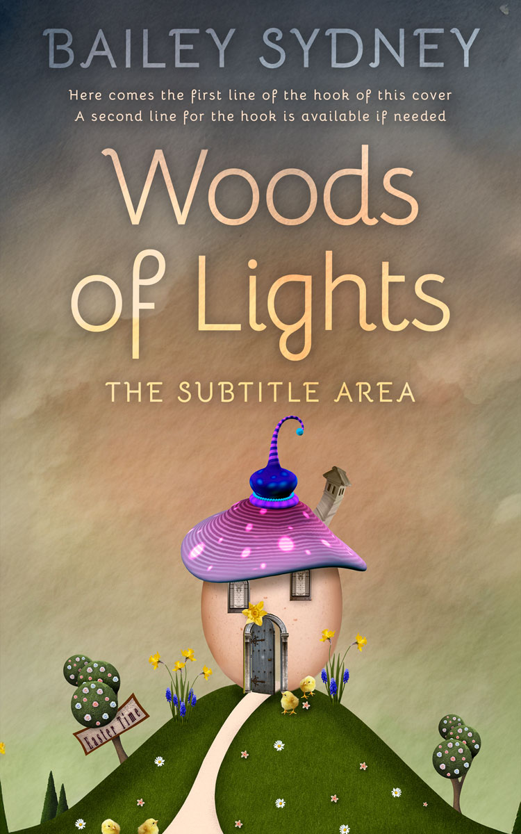 2D view of Premade Fantasy Book Cover - Arrowtown #33404 | BookCoverZone