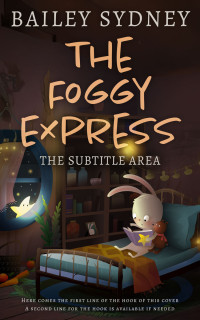 2D view of Premade Children's Book Cover - Cocoa Brown #33410 | BookCoverZone