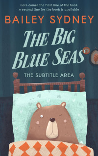 2D view of Premade Children's Book Cover - Oxford Blue