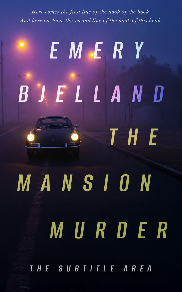 2D view of Premade Mystery & Thriller & Suspense Book Cover - Mirage