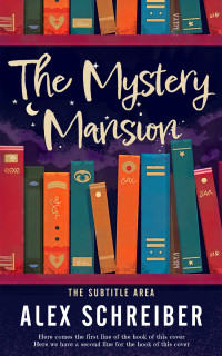 2D view of Premade Abstract Book Cover - Big Stone