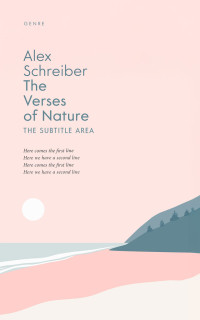 2D view of Premade Poetry Book Cover - Linen