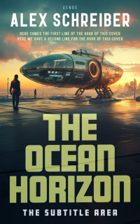 2D view of Premade Science Fiction Book Cover - Tan