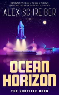 2D view of Premade Science Fiction Book Cover - Violet