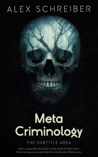 2D view of Premade Horror Book Cover - Woodsmoke