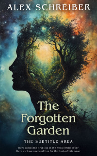 2D view of Premade Fantasy Book Cover - Outer Space