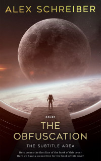 2D view of Premade Science Fiction Book Cover - Jon