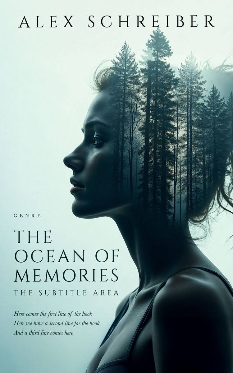 2D view of Premade Surreal Book Cover - Gable Green