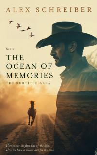 2D view of Premade Western Book Cover - Chamois