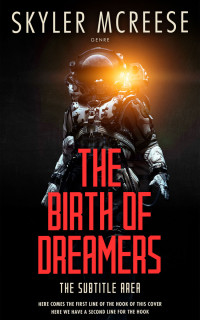 2D view of Premade Science Fiction Book Cover - Terracotta