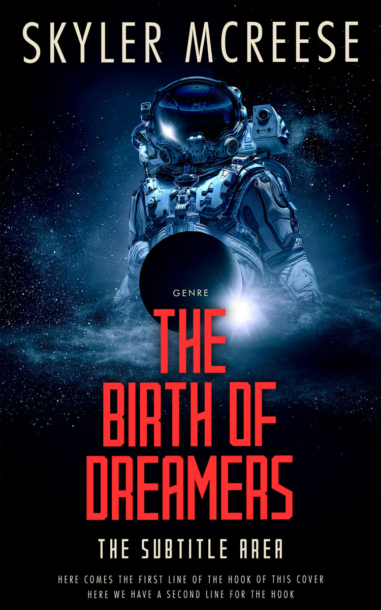 2D view of Premade Science Fiction Book Cover - Sunglo